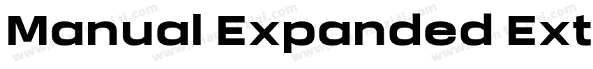 Manual Expanded ExtraBold字体转换